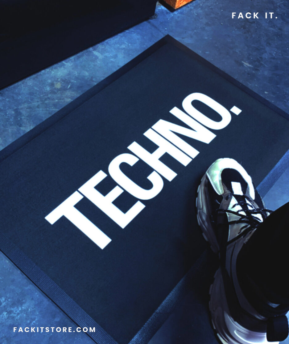 official techno doormat