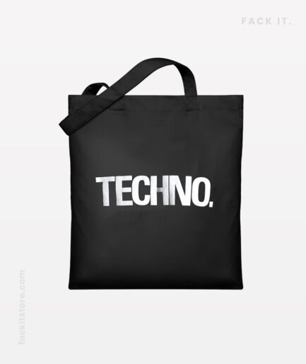 techno cotton bag