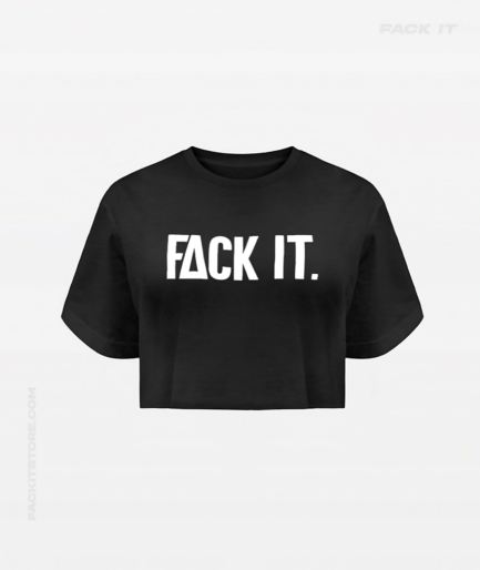 Black Fack It Croptop – Streetwear with Attitude