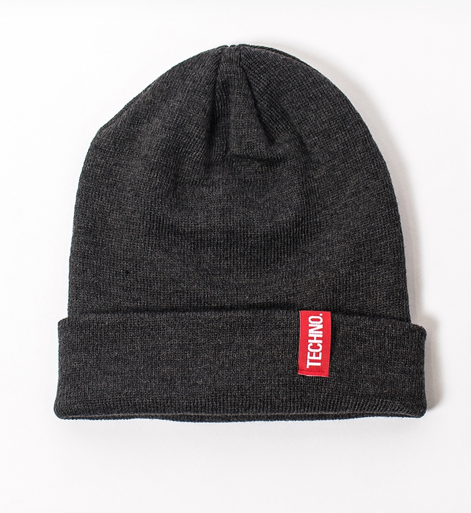 Techno Beanie 3-Pack – Cotton Streetwear Beanies Set (Black, Heather Grey, Dark Grey)