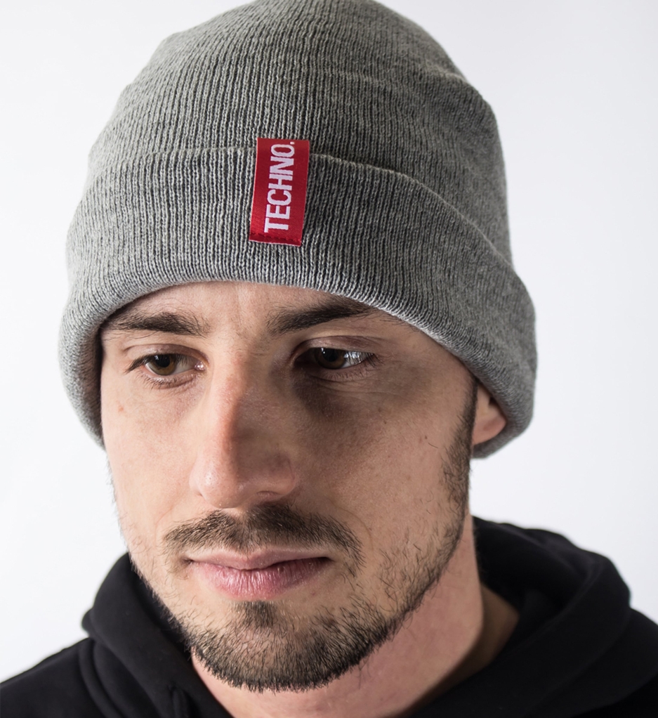 Techno Beanie 3-Pack – Cotton Streetwear Beanies Set (Black, Heather Grey, Dark Grey)