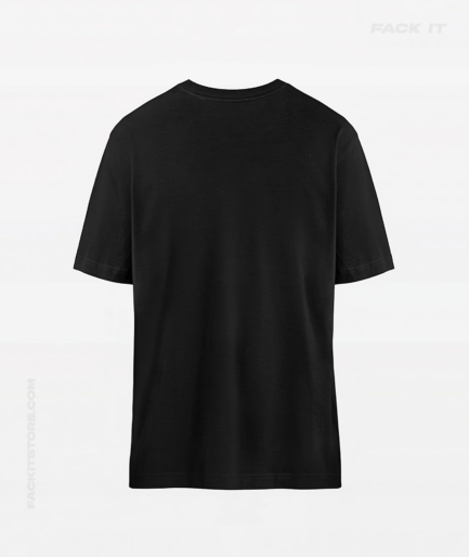 Black Techno T-Shirt Back - Fack It | Worldwide Techno Movement