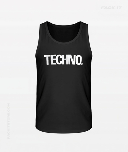 Black Techno Tank Top – Bold & Sleek