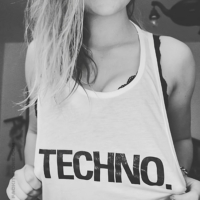 White Techno Tank Top by bedroom girl – Bold & Sleek