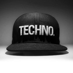 A Fack It techno snapback from 2016, featuring the classic logo, blending streetwear and electronic culture.