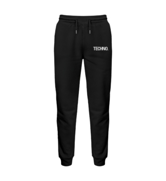 Techno Joggers in black by Official Fack It Store – relaxed fit with a bold statement.