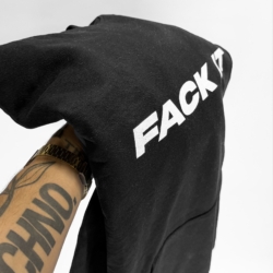 Fack It Cooper Dry Hoodie Black – Oversized Organic Cotton Streetwear Hoodie