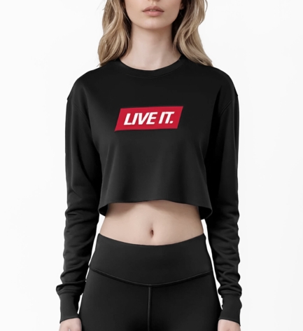 Live It Crop Sweatshirt