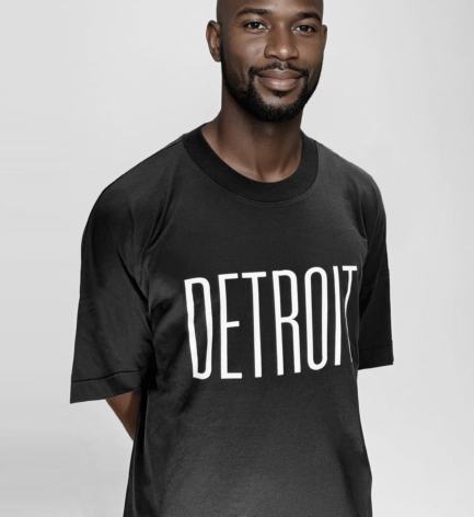 Detroit Oversized Statement Tee – Organic Cotton Oversized Clubwear T‑Shirt