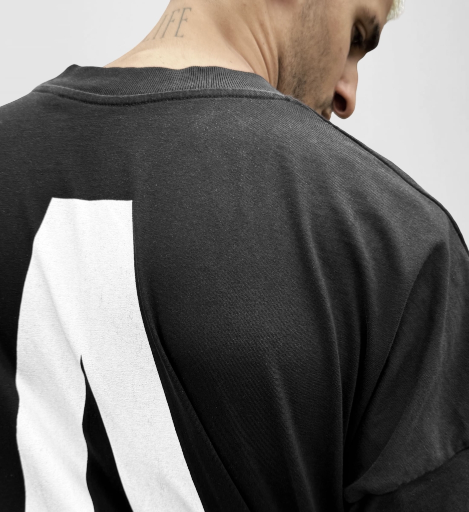 Fack It Oversized Statement Tee Black – Organic Cotton Oversized Clubwear T-Shirt