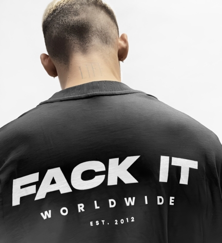 Fack It Oversized Circle Tee
