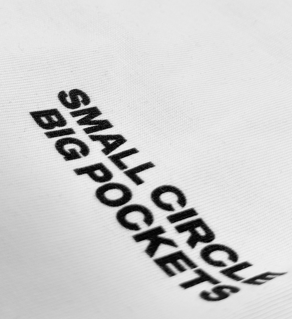 Fack It Oversized Circle Tee White – Organic Cotton Statement T-Shirt
