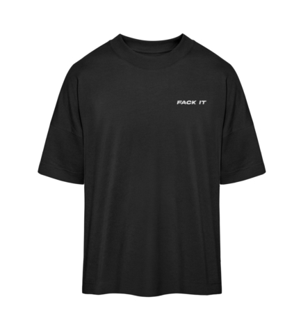 Fack It Oversized Tee - Organic Oversized Shirt ST/ST with Embroidery-16