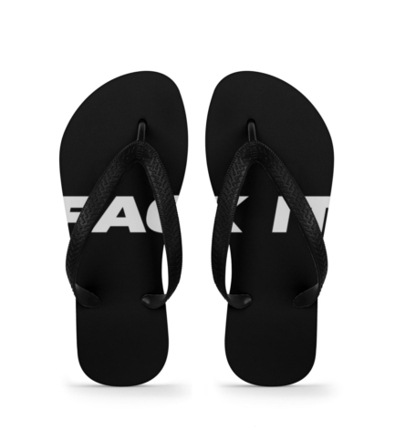 Fack It Slippers - Flip Flops Large-16