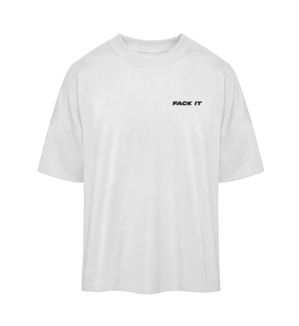 Fack It Oversized Tee - Organic Oversized Shirt ST/ST with Embroidery-3
